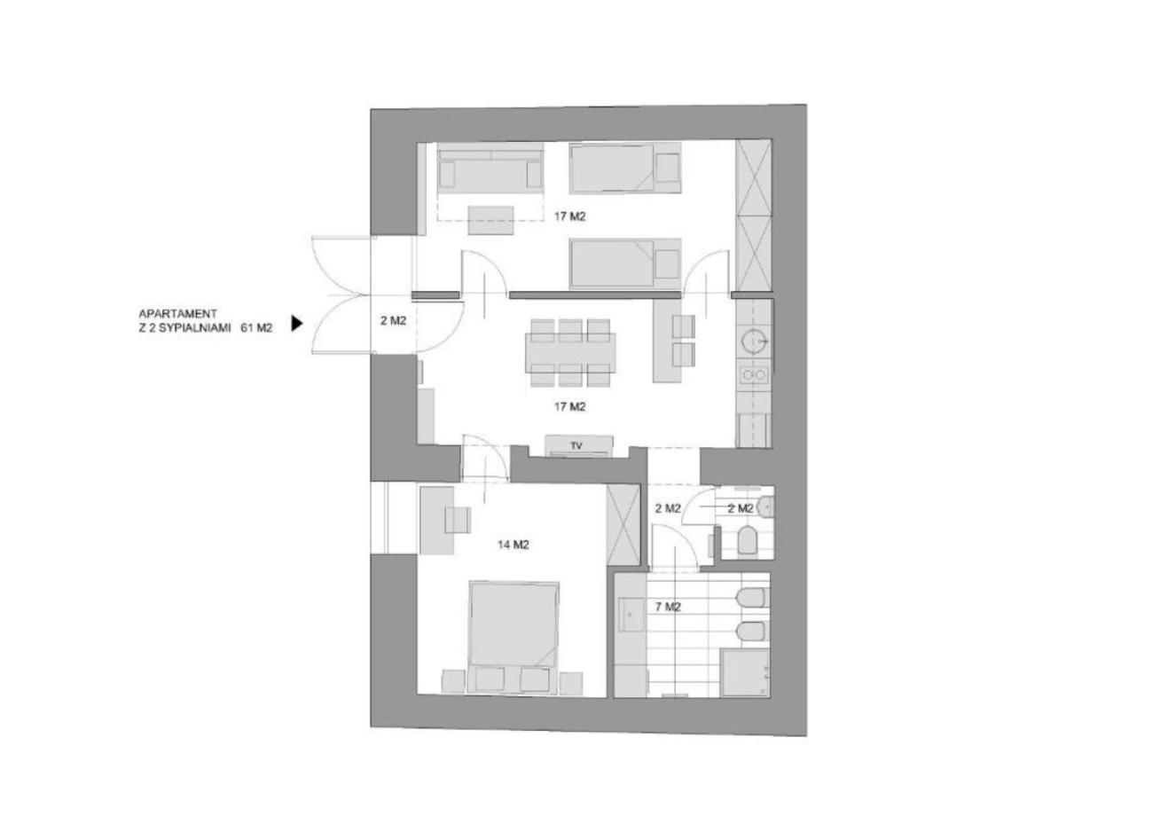 Two-Bedroom Apartment SII